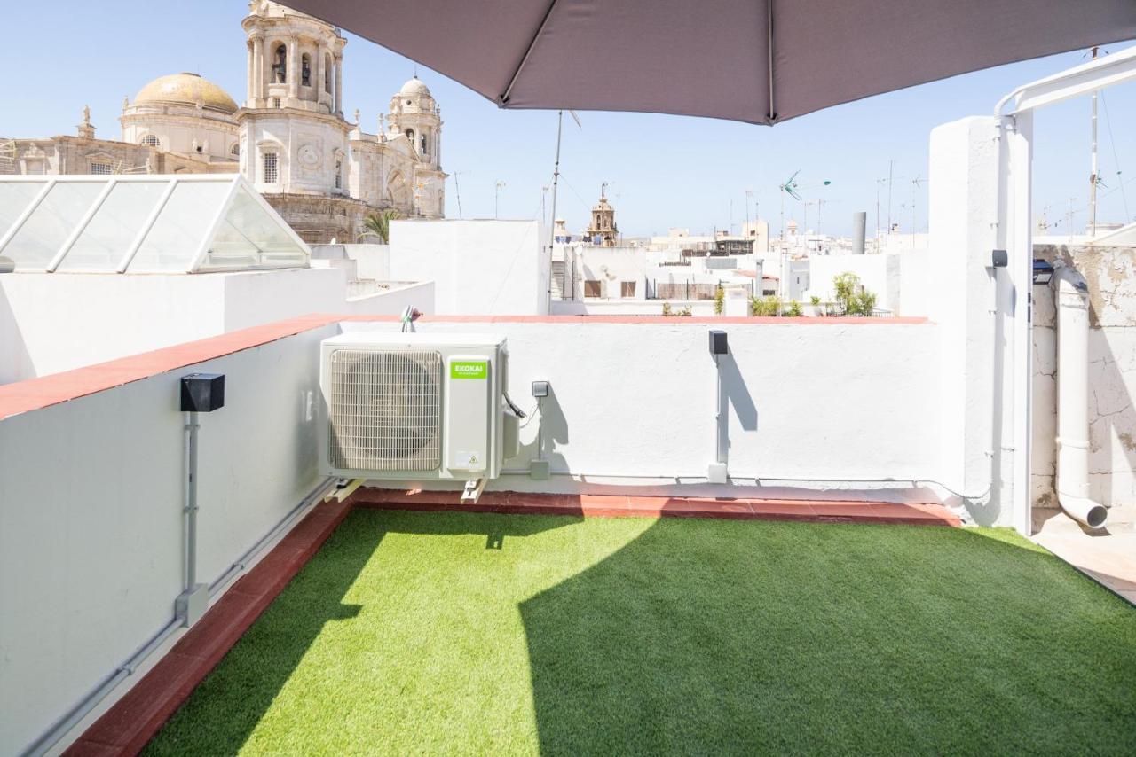 La Terraza Del Populo Little Apartments Cadiz Bagian luar foto